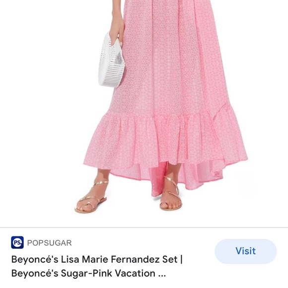 Designer Lisa Marie Fernandez two piece Beyoncé dress - Picture 6 of 15